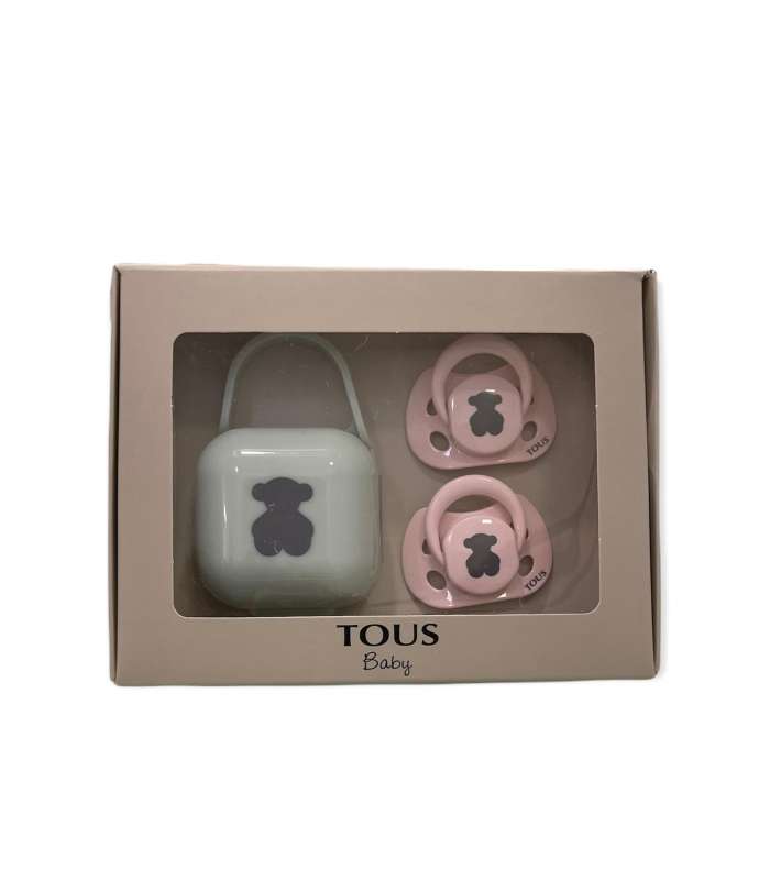 Pack de Dos Cajas para guardar chupetes Baby Innovation Guarda Chupetes Rosa